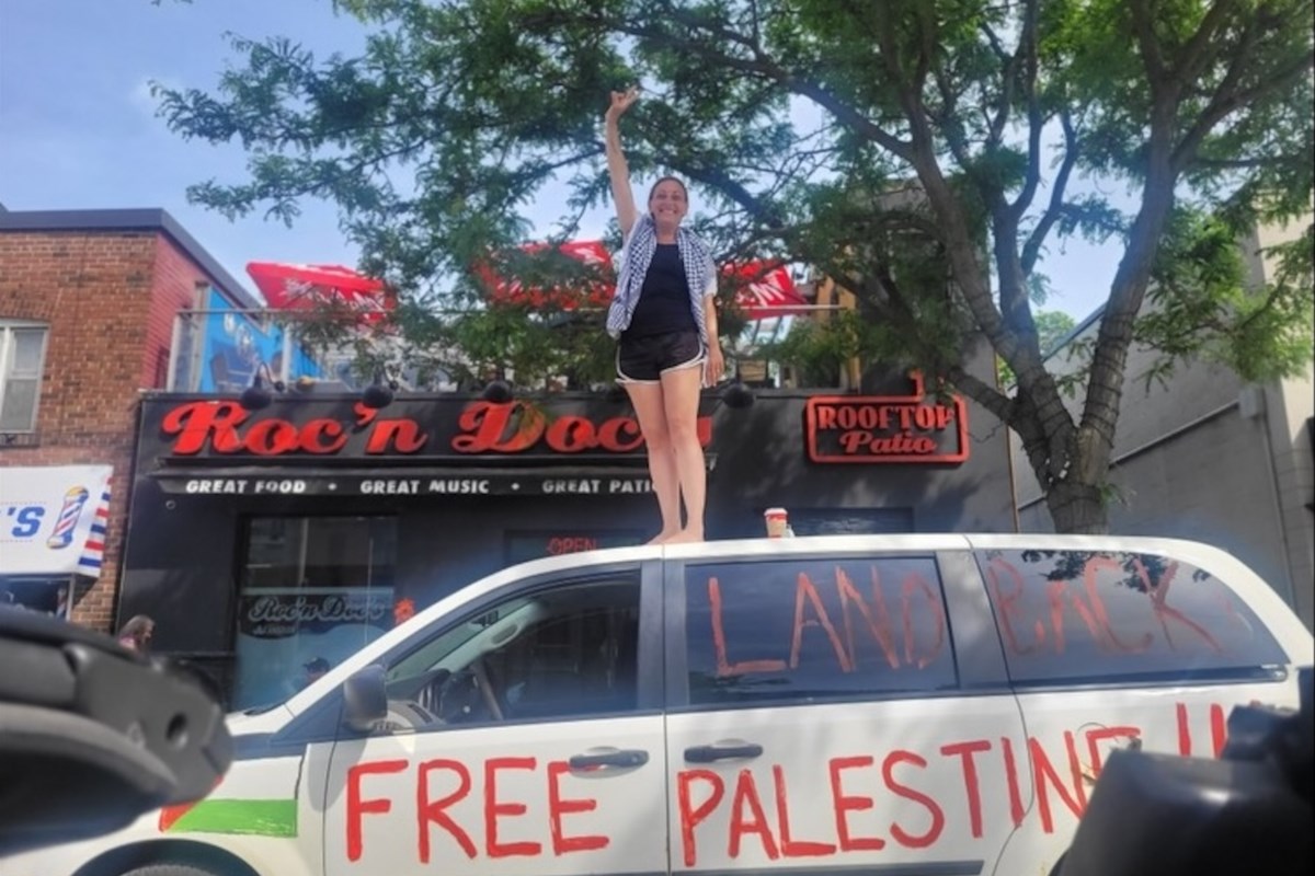 'Free Palestine' protester says harassment, arrest tied to political message
