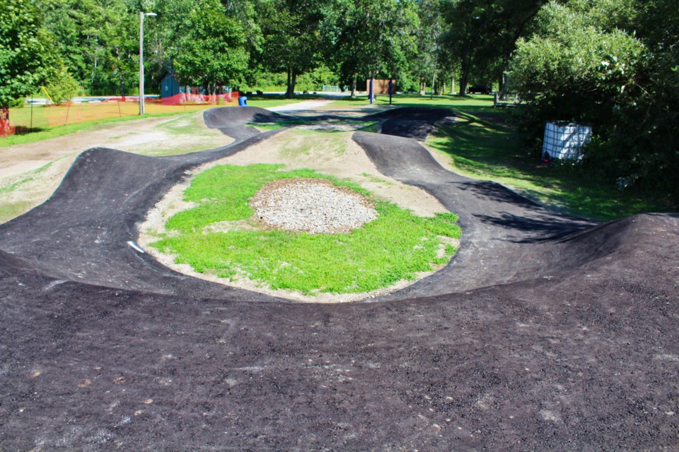 A pump track has been added to Washago Centennial Park. Nathan Taylor/OrilliaMatters