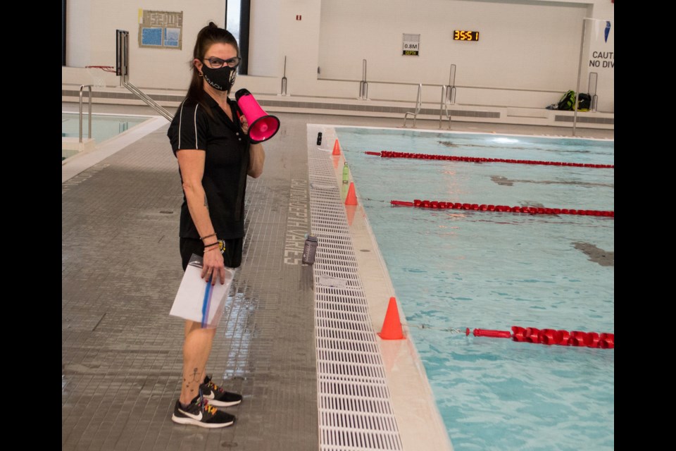 Orillia Channel Cats coach Meredith Thompson-Edwards is excited about the future of the competitive swimming program that calls the Orillia Recreation Centre home. Tyler Evans/OrilliaMatters.
