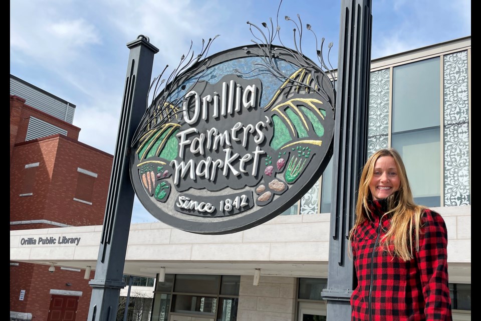 Carley McCutcheon is looking forward to continuing the tradition of featuring McCutcheon’s Maple Syrup at the Orillia Farmers’ Market this summer. The popular local syrup producer returns Saturday when the market moves back outside for the summer season.