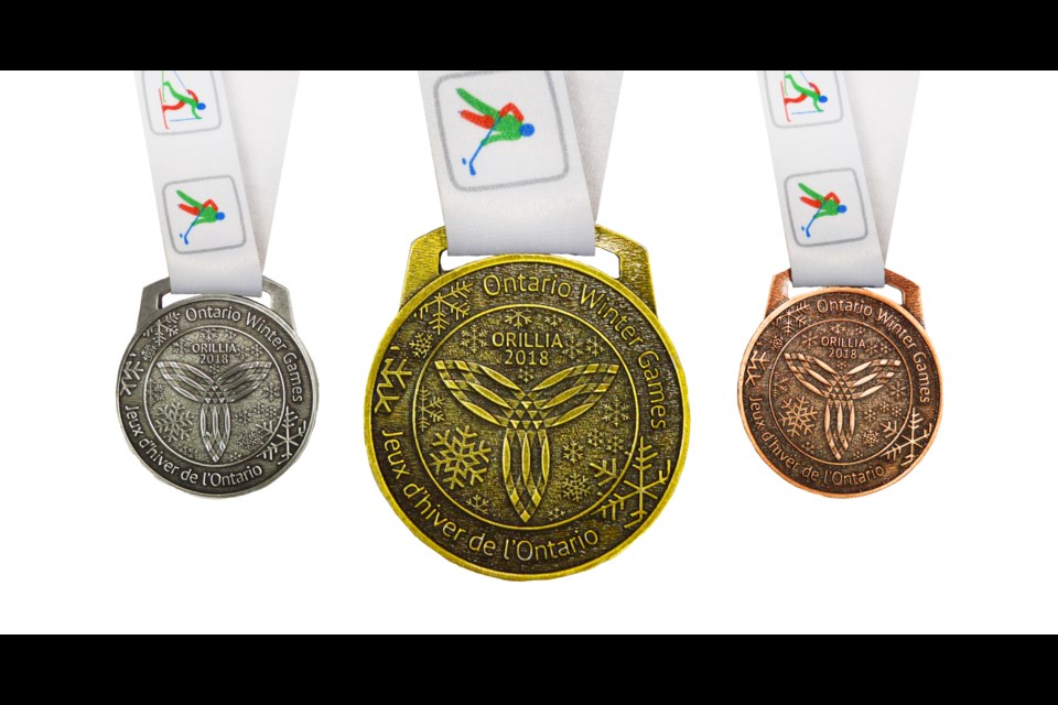 Oro-Medonte artist Tony Bianco designed the medals that will be handed out to athletes at the Orillia 2018 Ontario Winter Games in March. Submitted