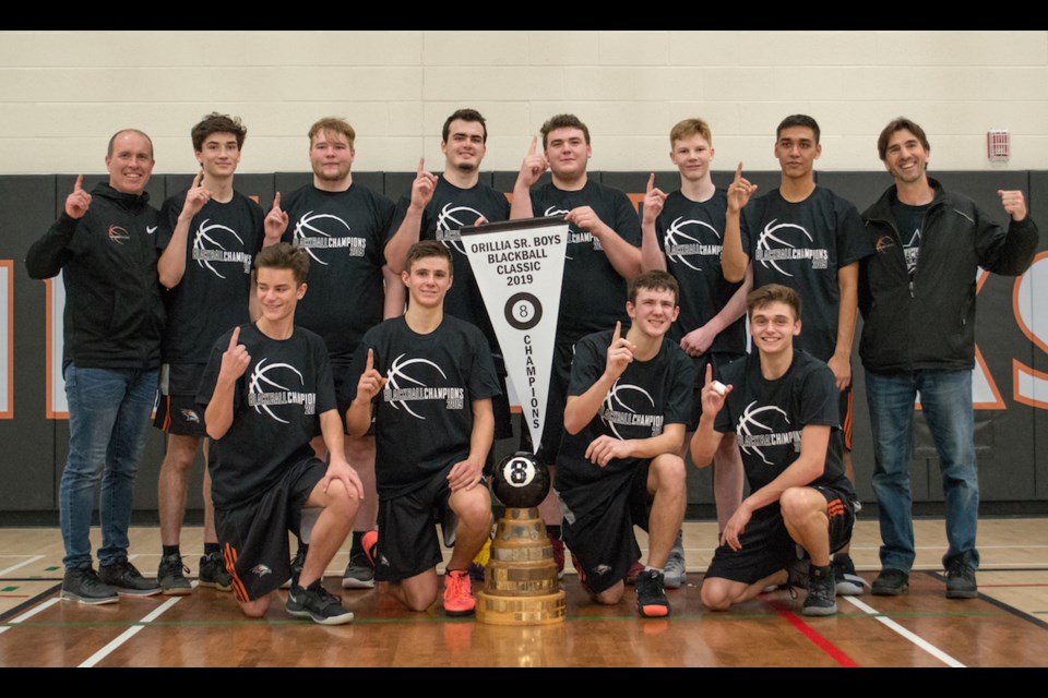 For the first in the 74-year history of the senior boys' division of the Blackball Tournament, the trophy is staying in Orillia as the Nighthawks made history, becoming the first local team to win the senior boys' crown. Tyler Evans/OrilliaMatters