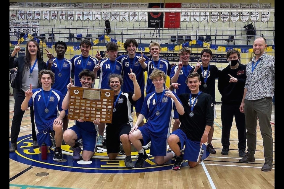The Twin Lakes Secondary School senior boys volleyball team won a dramatic five-set victory over Huntsville to earn the Georgian Bay Secondary School Association championship last week.