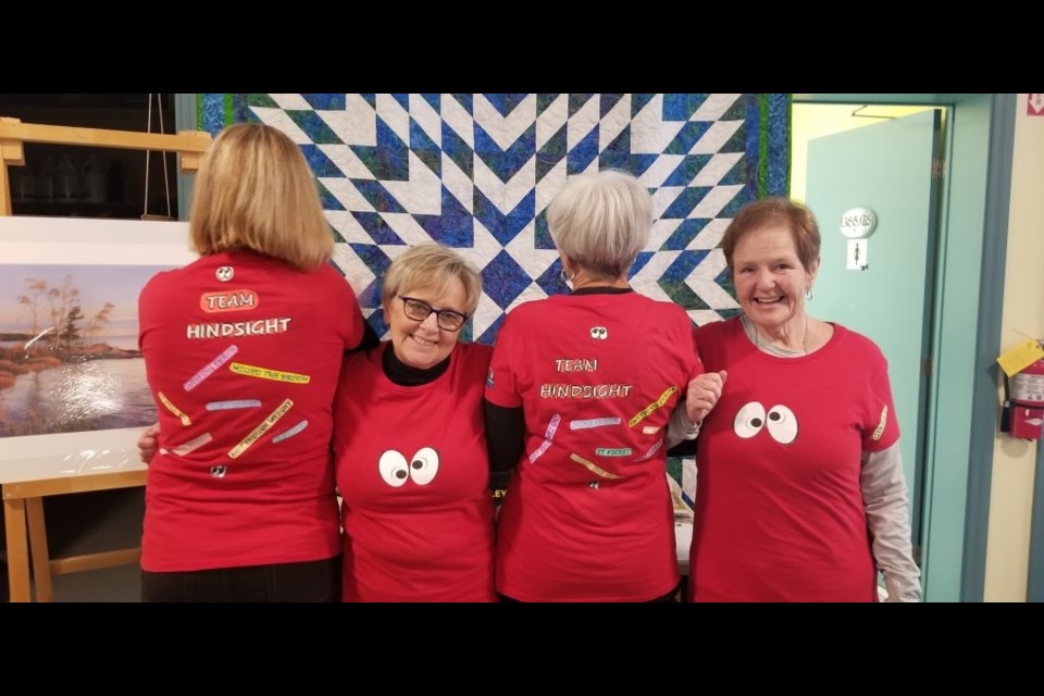 Team Bard was one of the teams that participated in the We Care Ladies' Bonspiel that raised money for the CNIB. From left: Claudia Puchtinger, Bev Bard, Silvia Thomson and Diane Ruyter. Contributed photo