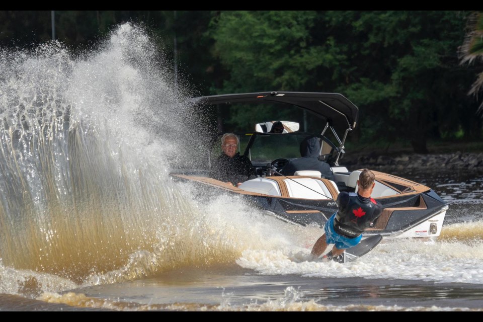 Orillia's Bob Wink won silver at the Senior Pan American Water Skiing Championships in Chapala Mexico last month.