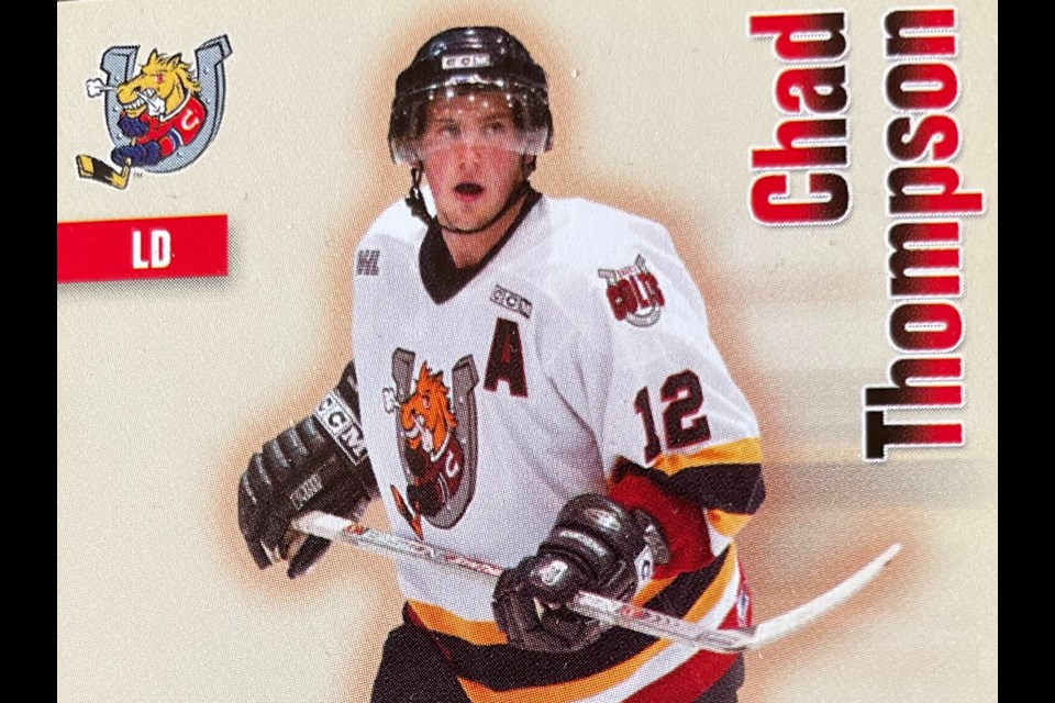 Chad Thompson, a two-sport athlete who played five seasons in the OHL, will be inducted into the Orillia Sports Hall of Fame on May 4.