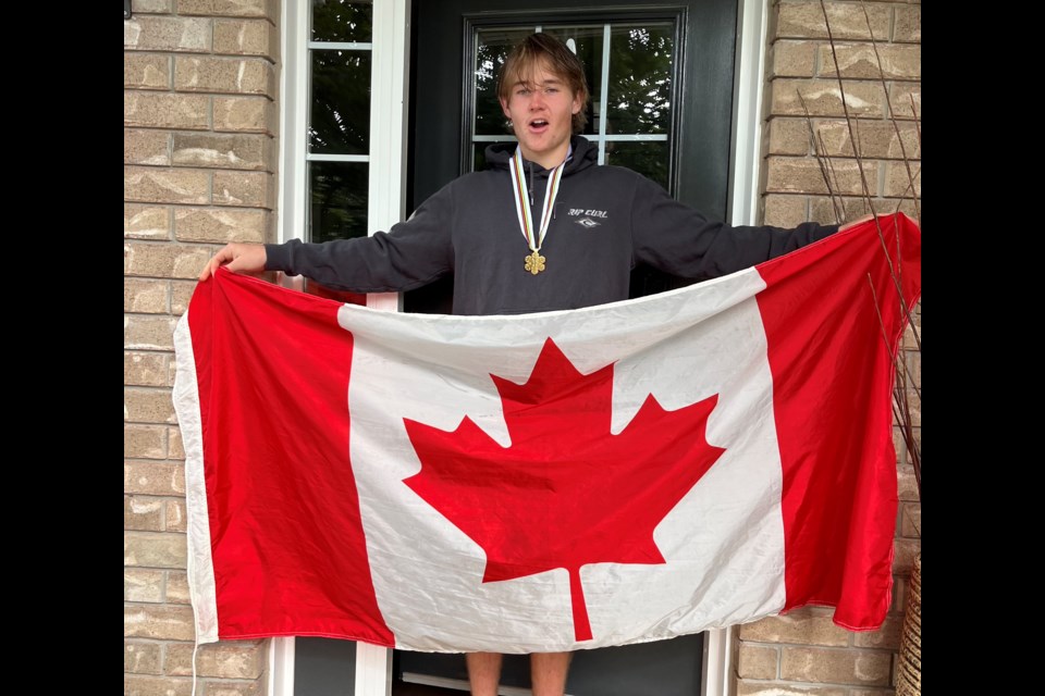 Charlie Beatty represented Canada by winning gold at the Junior Slopestyle Championships at Winter Games New Zealand last month. 