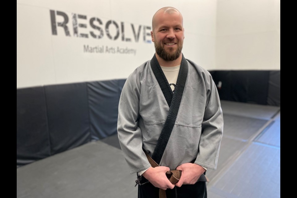 Josh Dicks has turned an old squash court at the YMCA into Resolve Martial Arts Academy. 