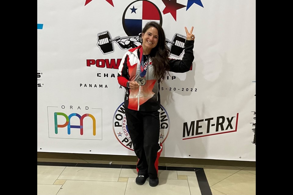 Rama and Muskoka paramedic Kayla Casey won silver at the North American Powerlifting Federation Championship in Panama last week.