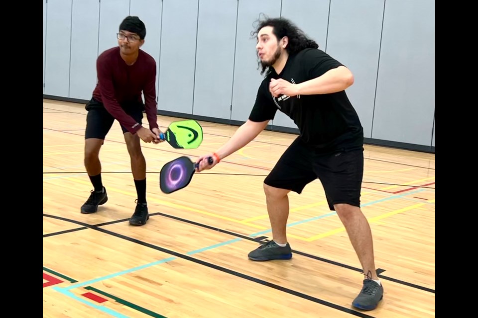 Fredy Rosales and Sal Shivakumar won the gold medal in the men's under 30 division at the Pickleball Ontario East Region Championship in Kingston.