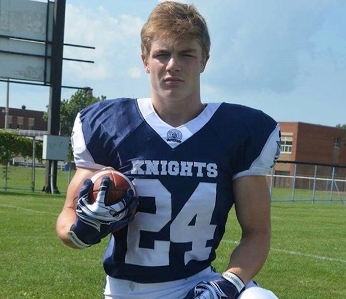 Former Orillia high school football star Rhys Rusby is pursuing a career in the CFL. Contributed photo