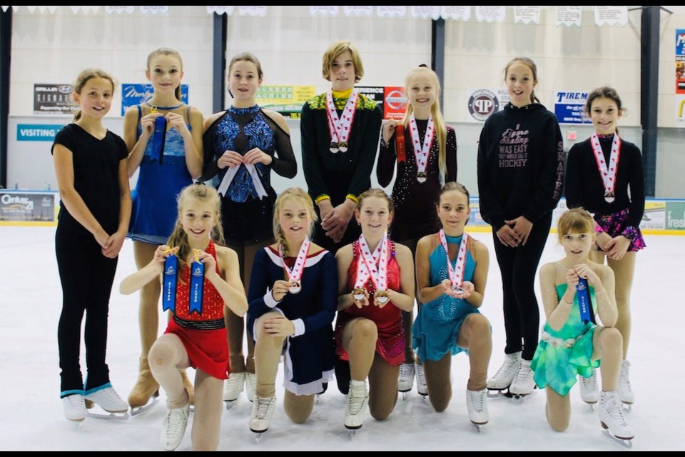 Members of the Orillia Figure Skating Club shone at the recent Kawartha Skate competition in Lindsay. Contributed photo