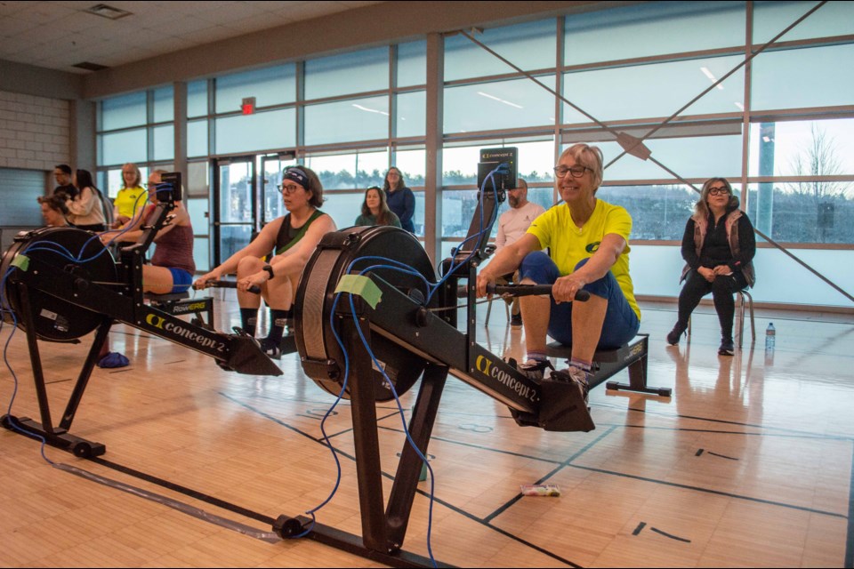 The Orillia Rowing Club hosted its first sanctioned indoor event Saturday at Rotary Place.