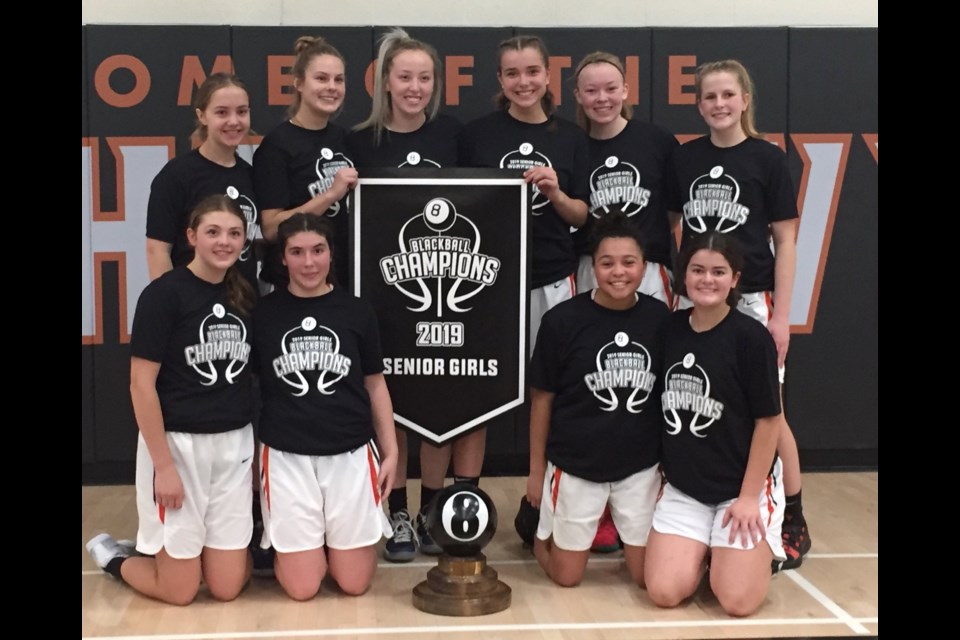 The Orillia Secondary School senior girls' basketball team edged Hamilton in a nailbiter to earn the Blackball crown Saturday night.