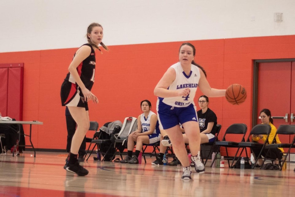 Orillia's Hannah Clark returned to the basketball court after a seven-year hiatus from the game. Clark's contributions to the Lakehead  women's basketball team netted her Female Athlete of the Year honours. Contributed photo. 