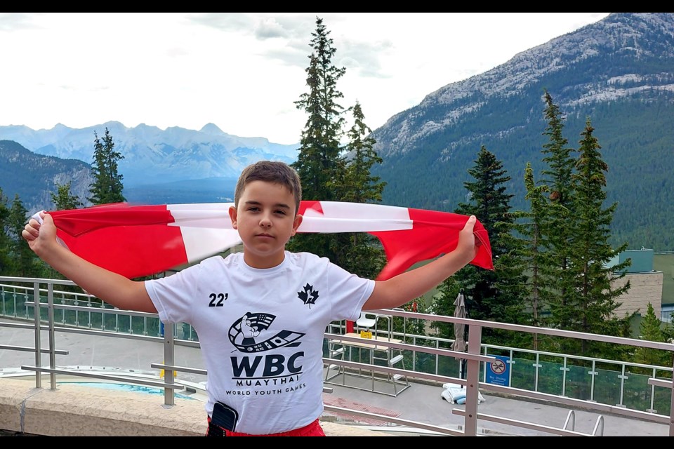 Orillia's Mikey Griffin, 12, won a bronze medal this weekend at the WBC Muay Thai World Cup event in Calgary.