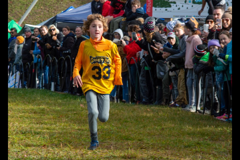 Gavin Evenhuis, a Shanty Bay Public School student, was the winner of the Grade 4 boys' race during the Simcoe County Cross Country Running Championships on Wednesday. 