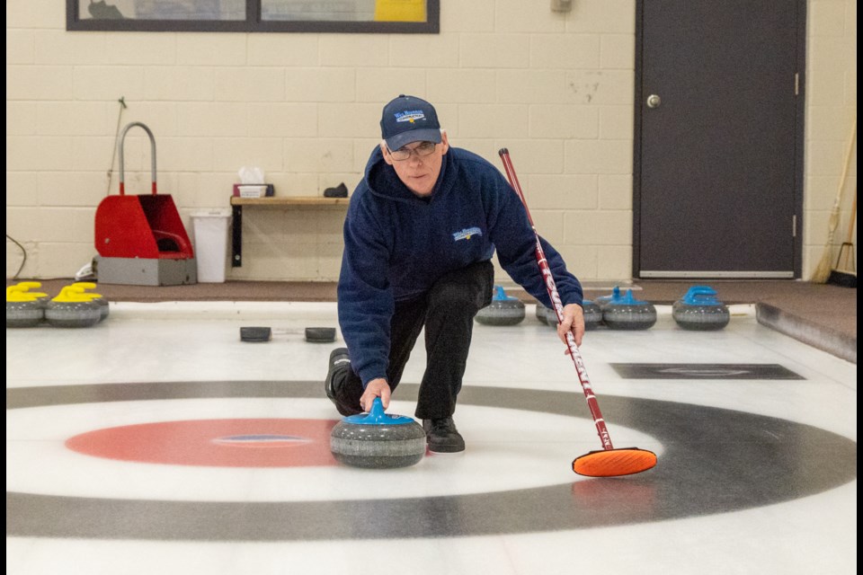 Wes Brennan has been a member of the Orillia Curling Club for more than 25 years. He took part in the club's Day of Champions and 150th-anniversary celebration Saturday at the Barnfield Point Recreation Centre.