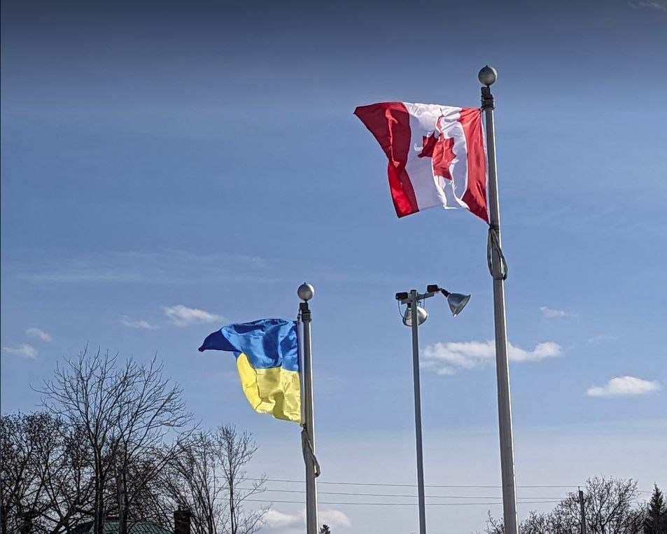 ukraine canada flag