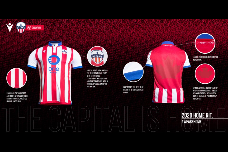 Atlético Ottawa unveils new jersey for soccer team's inaugural year
