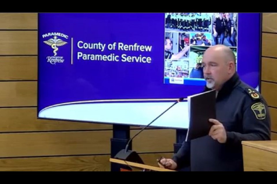  Renfrew County chief of paramedics Mike Nolan. 