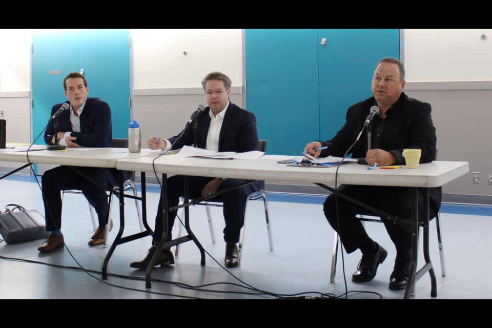 Candidates gave their pitches for how to improve affordable housing and OC Transpo at a debate in Rideau-Vanier on Oct. 4. Drew May/ OttawaMatters.com