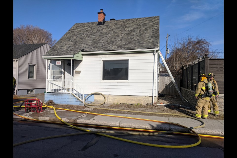 Fire at 835 Merivale Road, Ottawa. Scott Stilborn/ Ottawa Fire Services