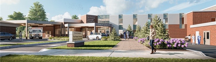 Street view of the emergency department./ Photo provided by CPDMH.