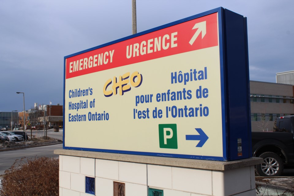 2018-02-28 Children's Hospital of Eastern Ontario sign MV