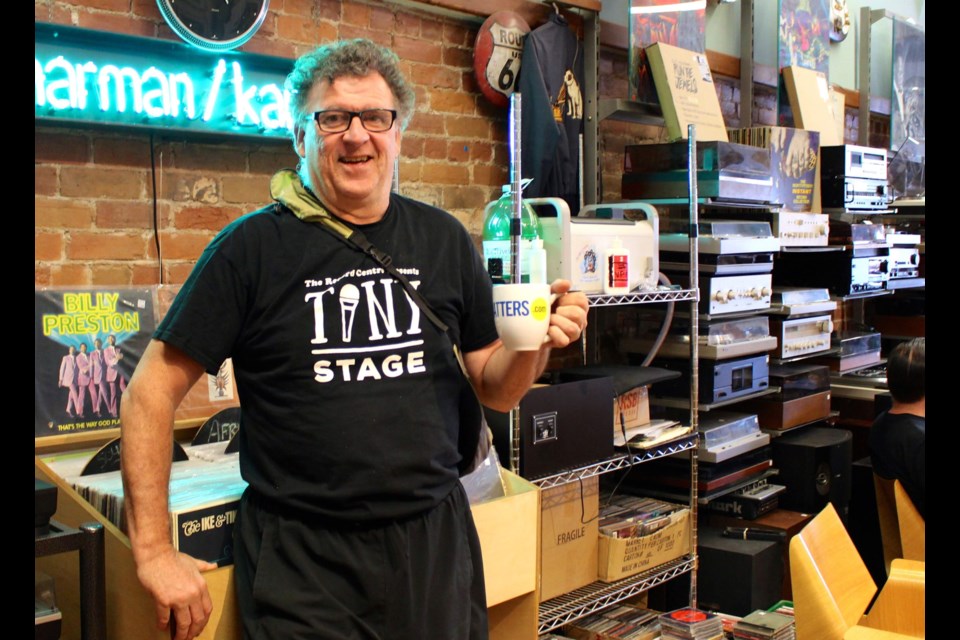 John Thompson, owner of the Record Centre, said he has always been a record and vintage audio gear collector. Drew May/ OttawaMatters.com