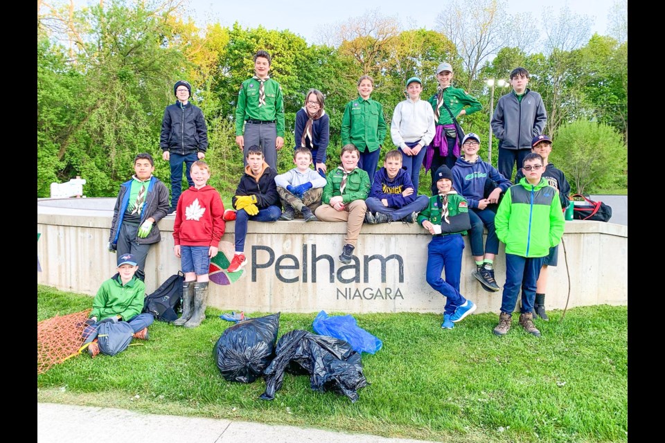 3rd Fonthill Scouts took part in a cleanup at Marlene Stewart Streit Park on a recent evening.