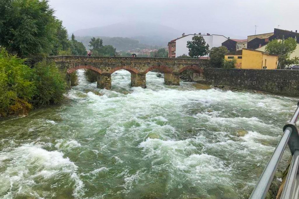 Three days of rain in the Sierra de Gredos turns this quiet river into a torrent.