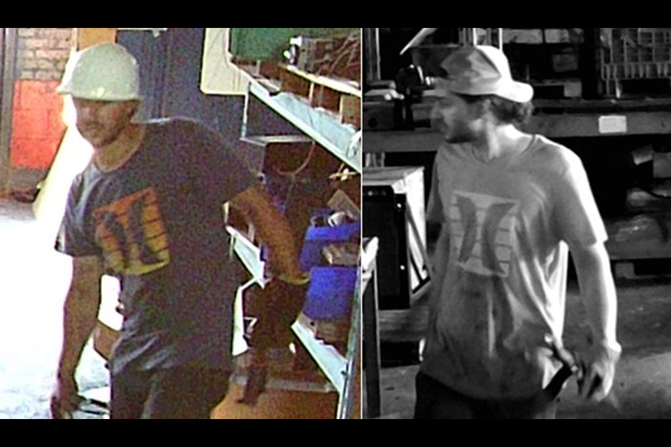 Image of commercial break-in suspect released by police