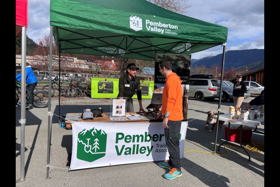 Pemberton Valley Trails Association's booth at the expo.
