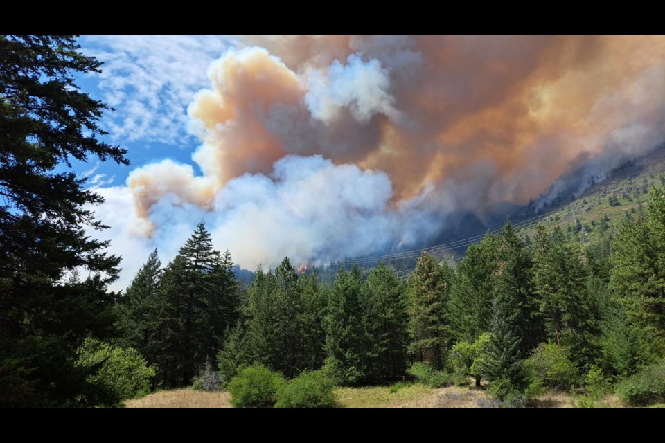 The Casper Creek wildfire is now burning more than 2,000 hectares on the shores of Anderson and Seton lakes, and an evacuation order remains in effect for several properties. Photo by Lincoln Ferguson.