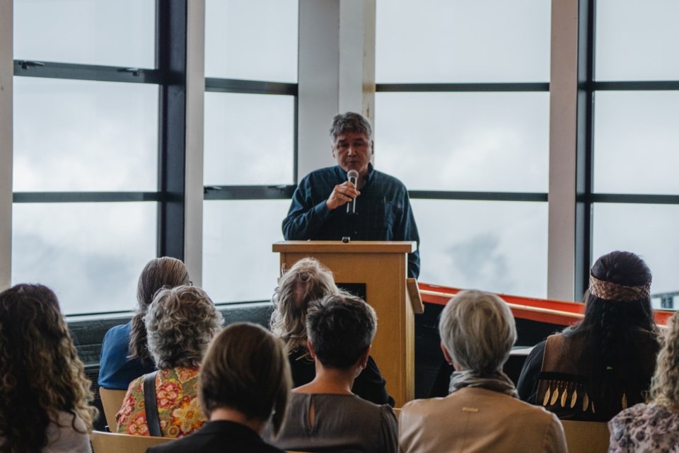 Lil’wat Nation Political Chief Dean Nelson speaks at what was intended to be a ceremonial re-signing of the landmark Framework Agreement, held at Blackcomb Mountain's Rendezvous Lodge on Friday, June 16. Nelson surprised stakeholders at the ceremony when he said he could not join the provincial government,  RMOW, Squamish Nation and Whistler Blackcomb in recommitting to the 2020 Agreement. 