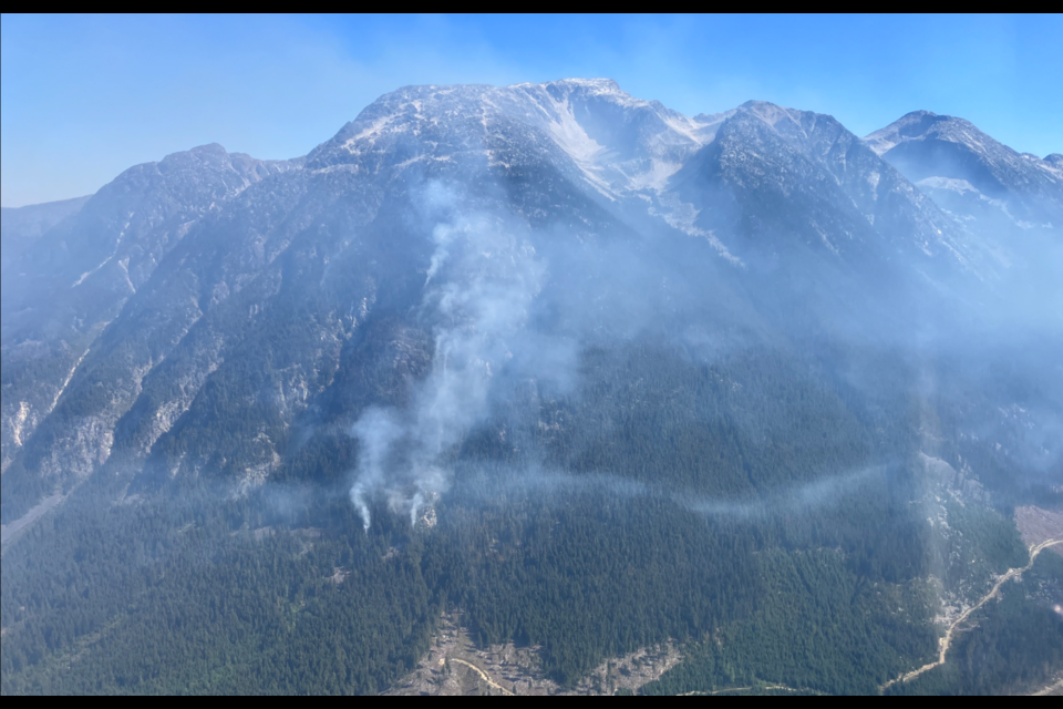 The Spetch Creek wildfire.