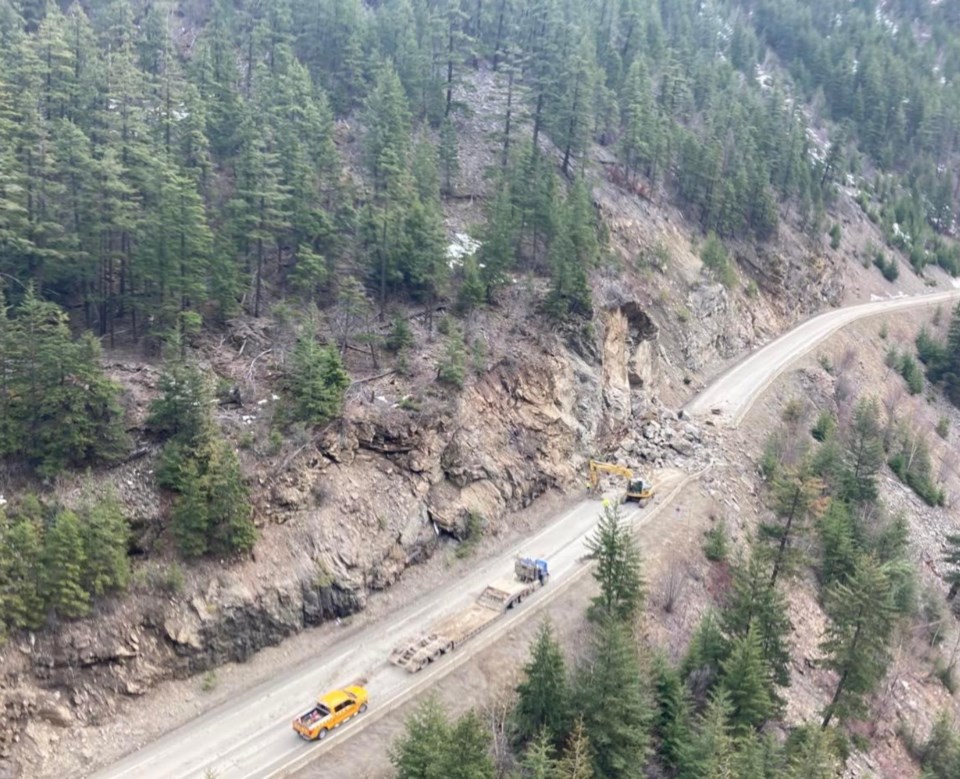 slide lillooet highway 99