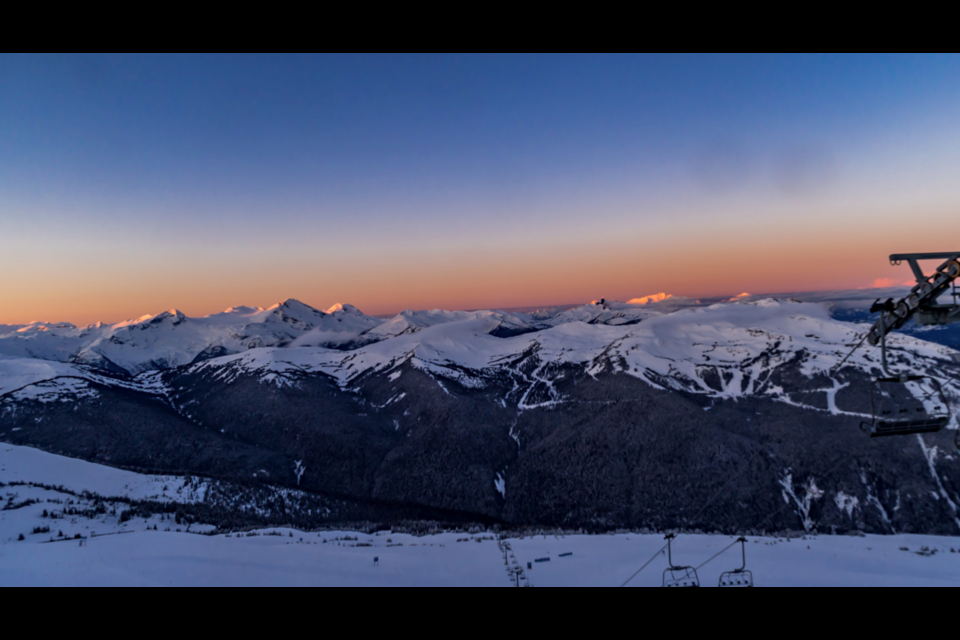 The view from 7th Heaven at about 7:15 a.m. on Monday morning.