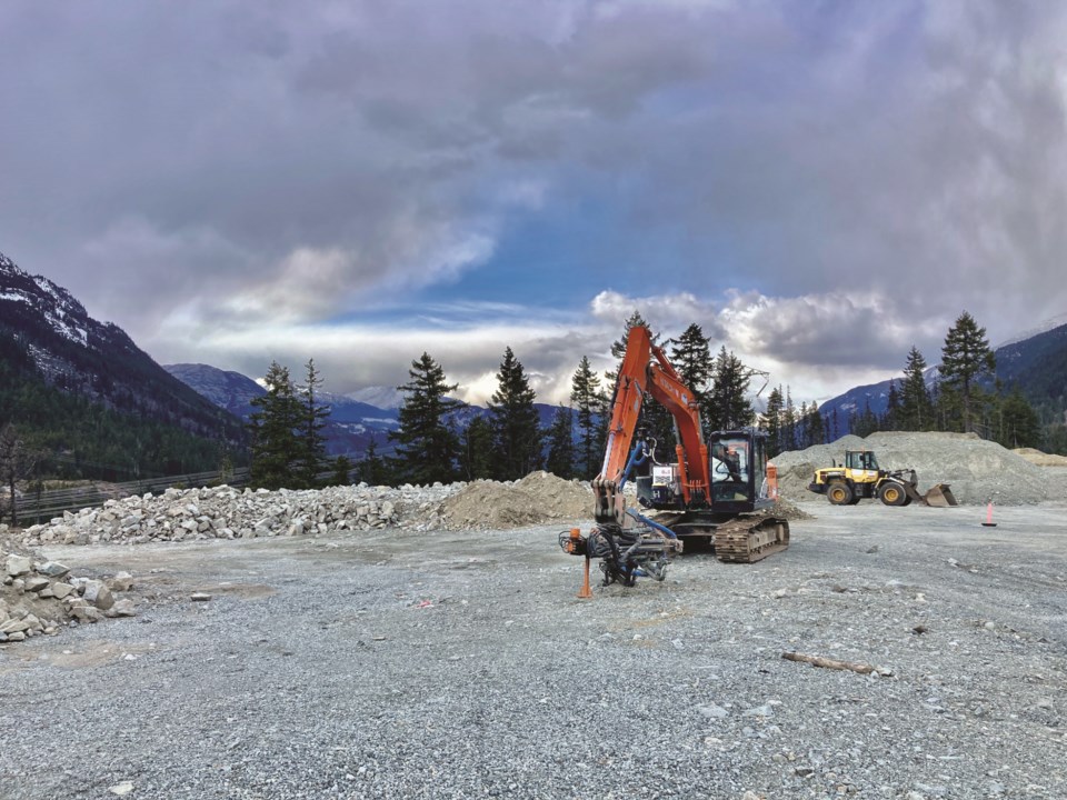 Wedgewood Construction Excavator Upclose