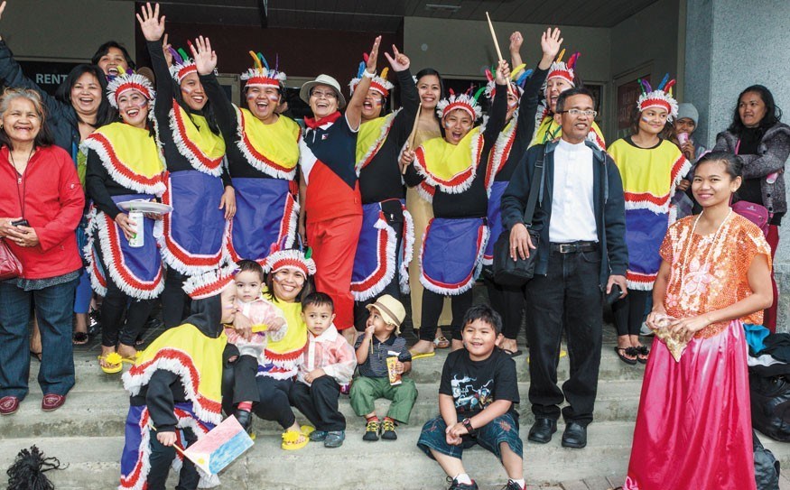 Members of Whistler's Filipino community at an intercultural festival in 2012. The local Filipino community has grown by leaps and bounds in recent decades.