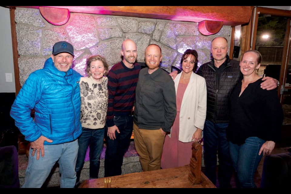 Whistler's mayor and council on election night, 2022.
