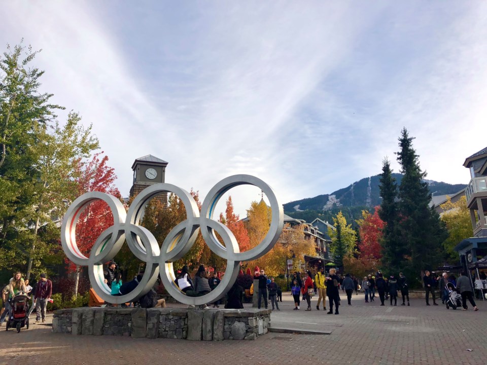Whistler Village Olympic rings
