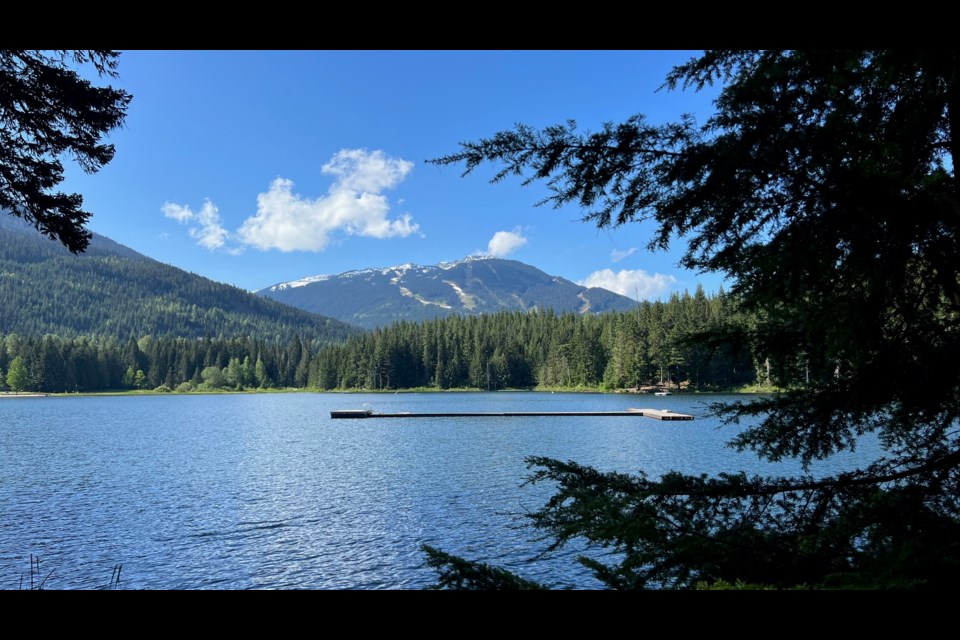 The dock at Lost Lake.