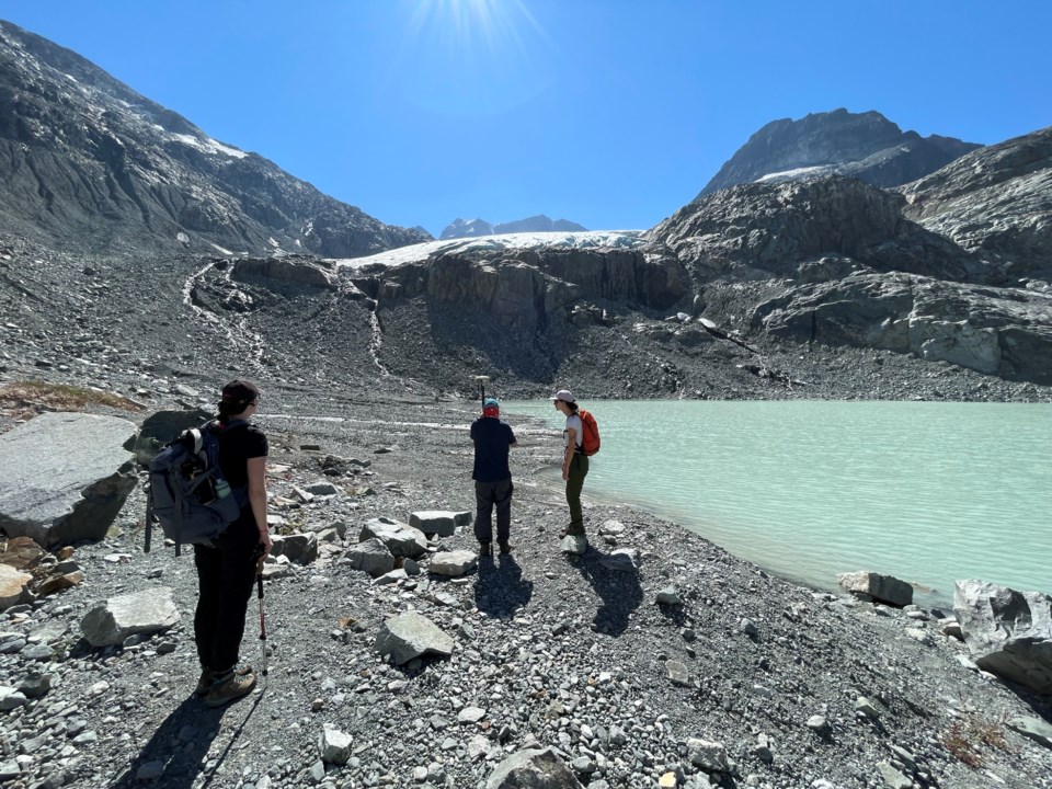 wedgemount-glacier-monitoring-katie-sfu-rob-tupper-and-brooklyn-tupper-gwenn-flowers