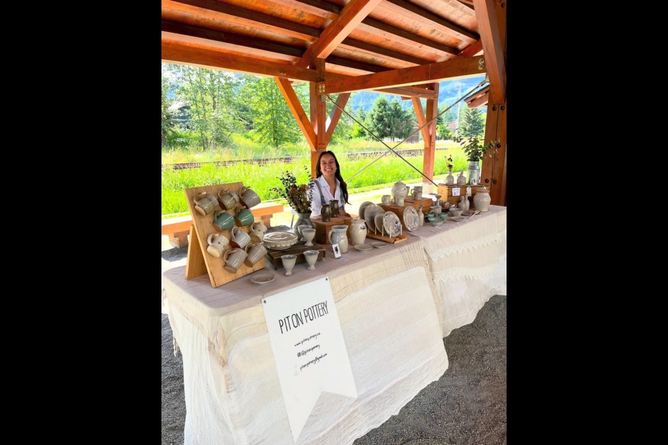 Coral Patola, owner of Piton Pottery, is the organizer behind the Pemberton Potters Market.