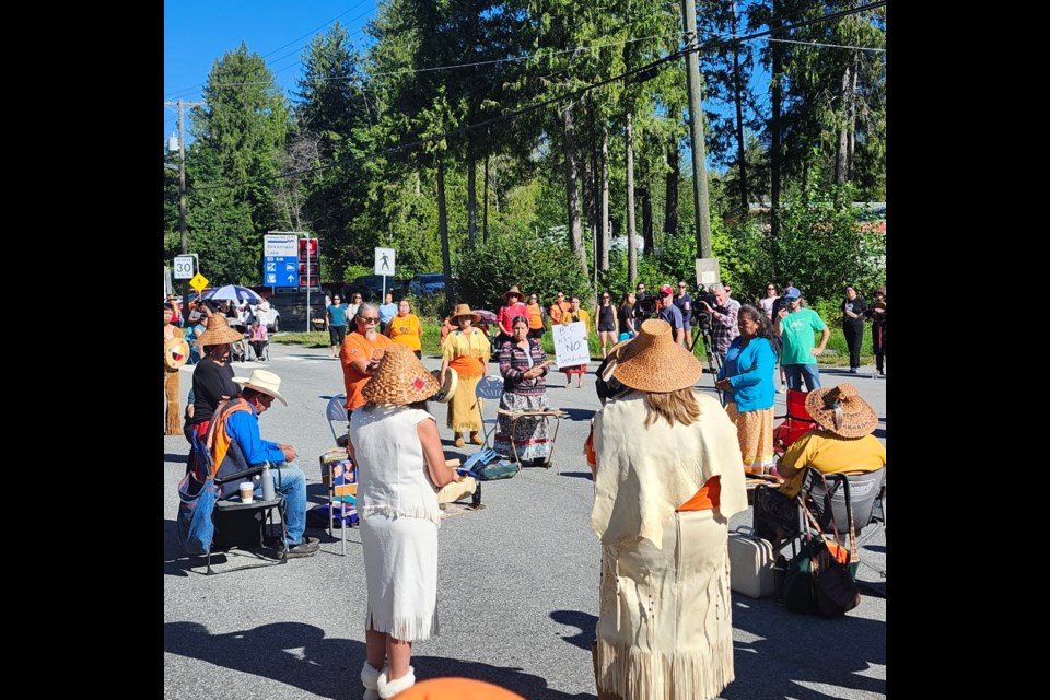 The Lil'wat Nation held a peaceful protest on Aug. 22, after a dispute with the province over closure dates for Joffre Lakes.
