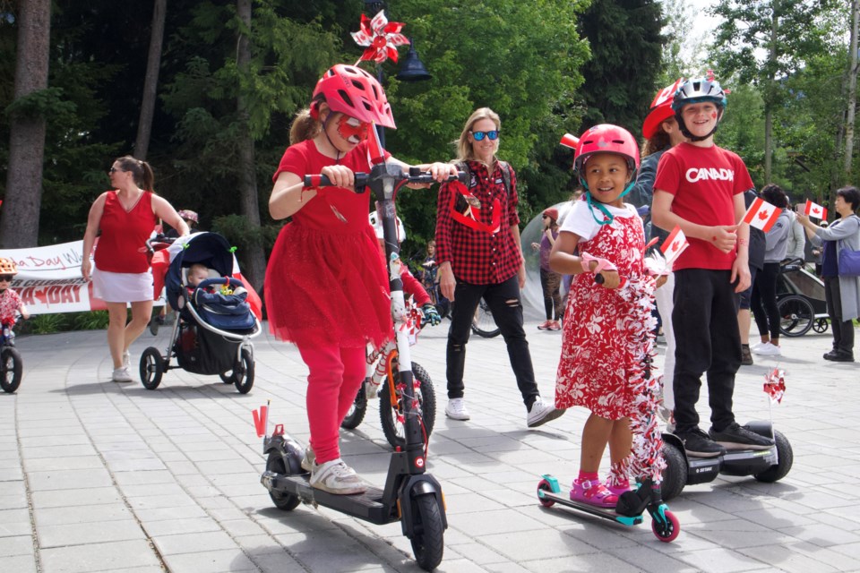 Whistler's Canada Day community parade, July 1, 2024.