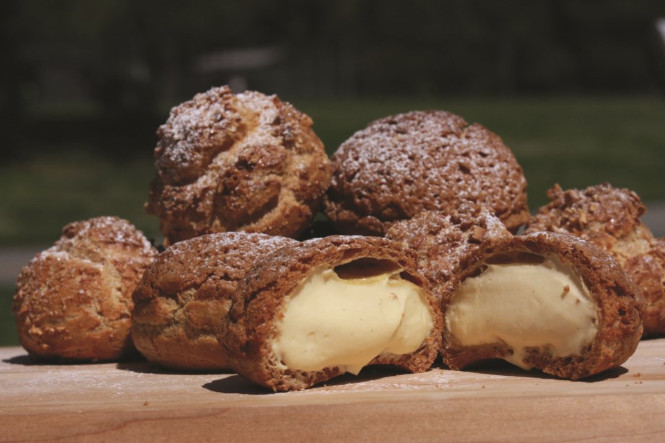 Take Tanaka’s legendary cream puffs are on offer at Chirp Co-Kitchen in Function Junction on Saturdays from 11 a.m. to 1 p.m., but are also available at Forecast and Hot Buns Bakery on weekends.