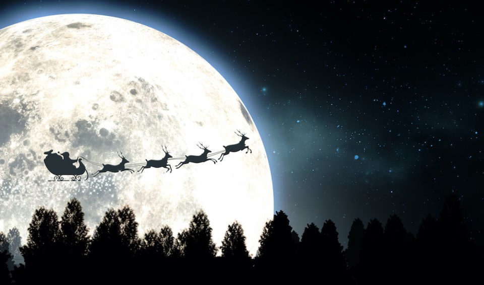 Santa flight tracker Christmas Eve